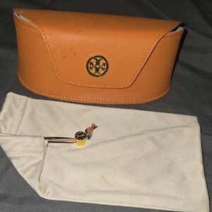 Tory Burch Orange Sunglasses Holder with Pouch